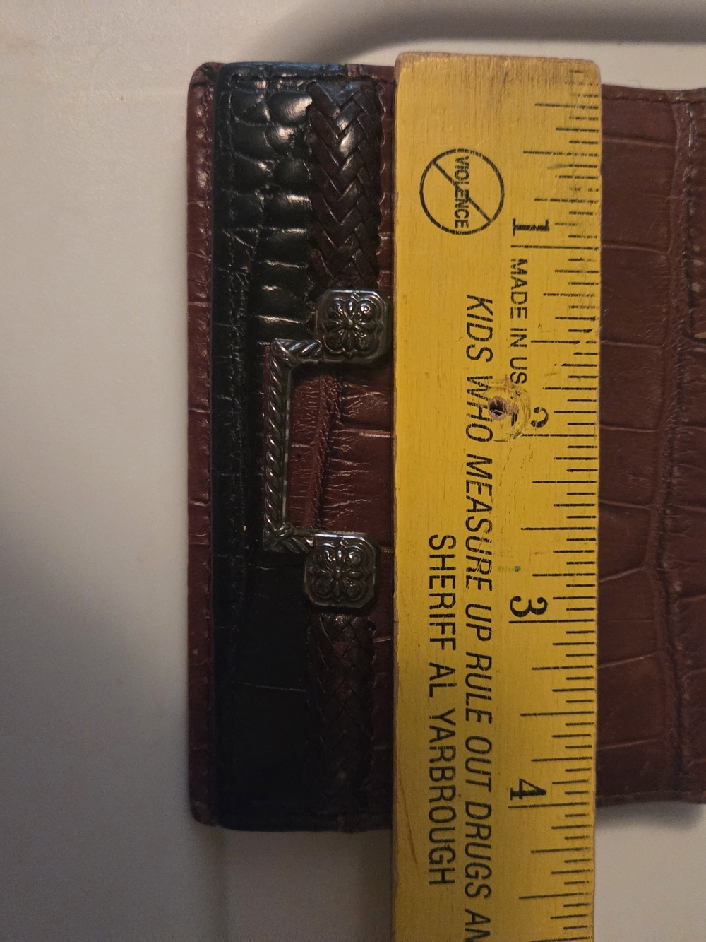 Brighton Brown and Black Braided Money Clip